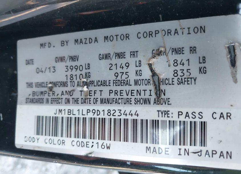 Photo 9 of 2013 Mazda Mazda3 I TOURING (VIN JM1BL1LP9D1823444)