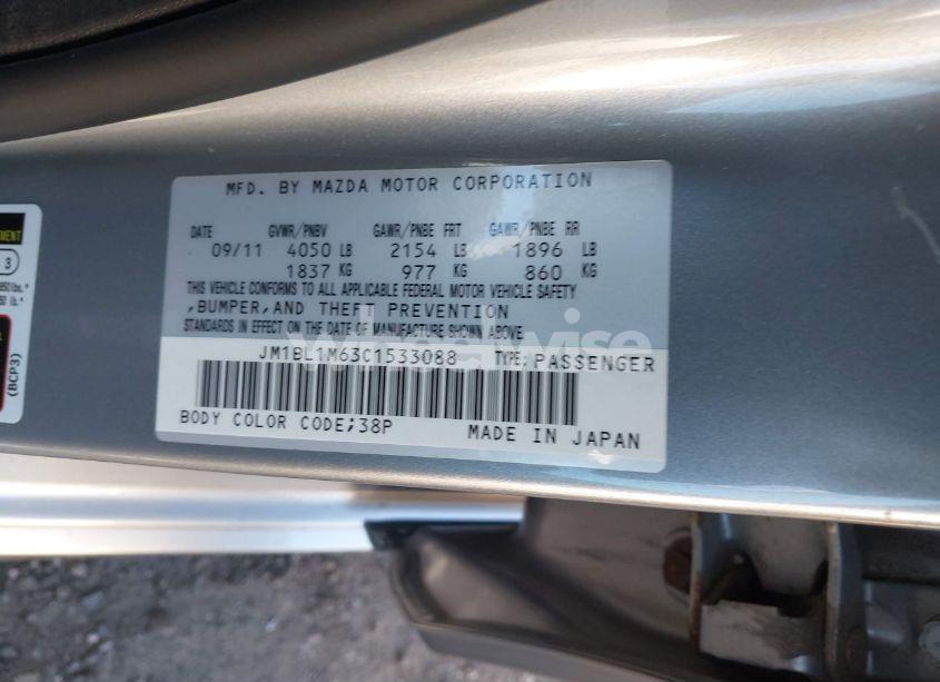 Photo 9 of 2012 Mazda Mazda3 S GRAND TOURING (VIN JM1BL1M63C1533088)