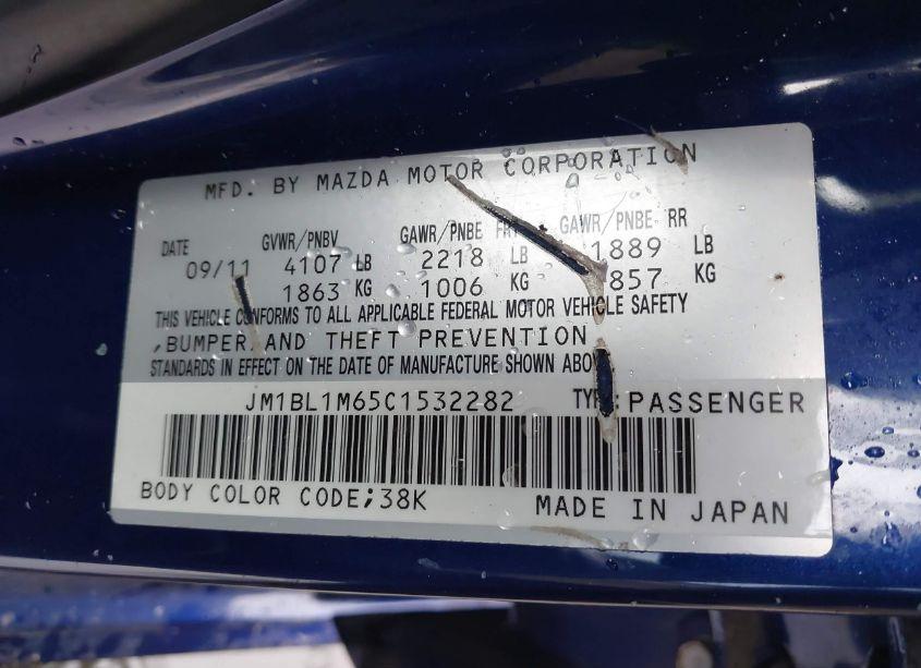 Photo 9 of 2012 Mazda Mazda3 S GRAND TOURING (VIN JM1BL1M65C1532282)