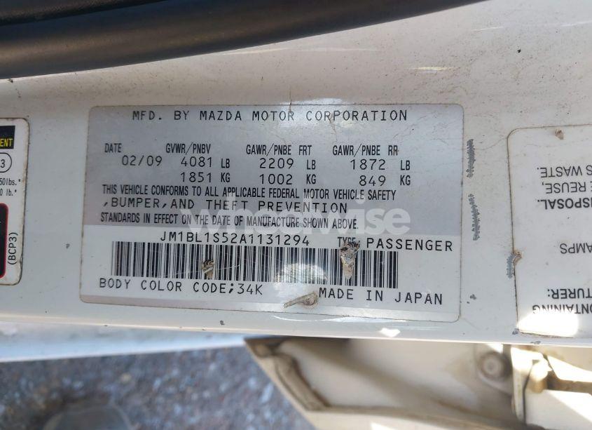 Photo 9 of 2010 Mazda Mazda3 S GRAND TOURING (VIN JM1BL1S52A1131294)