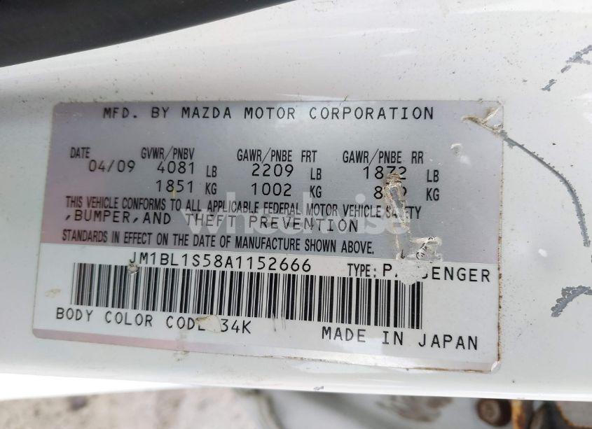 Photo 9 of 2010 Mazda Mazda3 S SPORT (VIN JM1BL1S58A1152666)