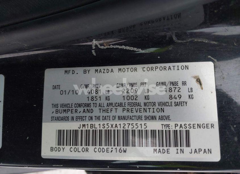 Photo 9 of 2010 Mazda Mazda3 S GRAND TOURING (VIN JM1BL1S5XA1275515)