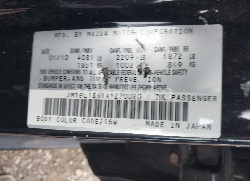 Photo 9 of 2010 Mazda Mazda3 S GRAND TOURING (VIN JM1BL1S61A1270020)