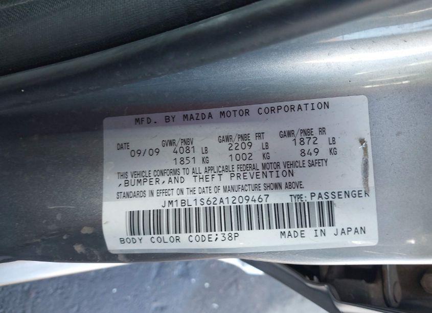 Photo 9 of 2010 Mazda Mazda3 S SPORT (VIN JM1BL1S62A1209467)