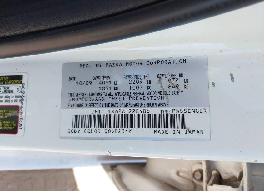 Photo 9 of 2010 Mazda Mazda3 S SPORT (VIN JM1BL1S62A1228486)