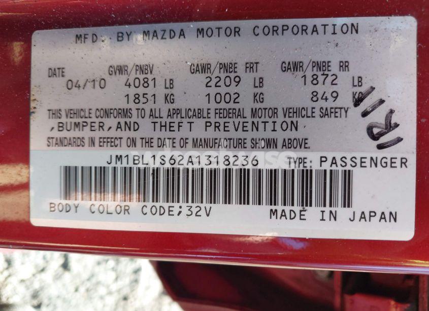 Photo 9 of 2010 Mazda Mazda3 S GRAND TOURING (VIN JM1BL1S62A1318236)