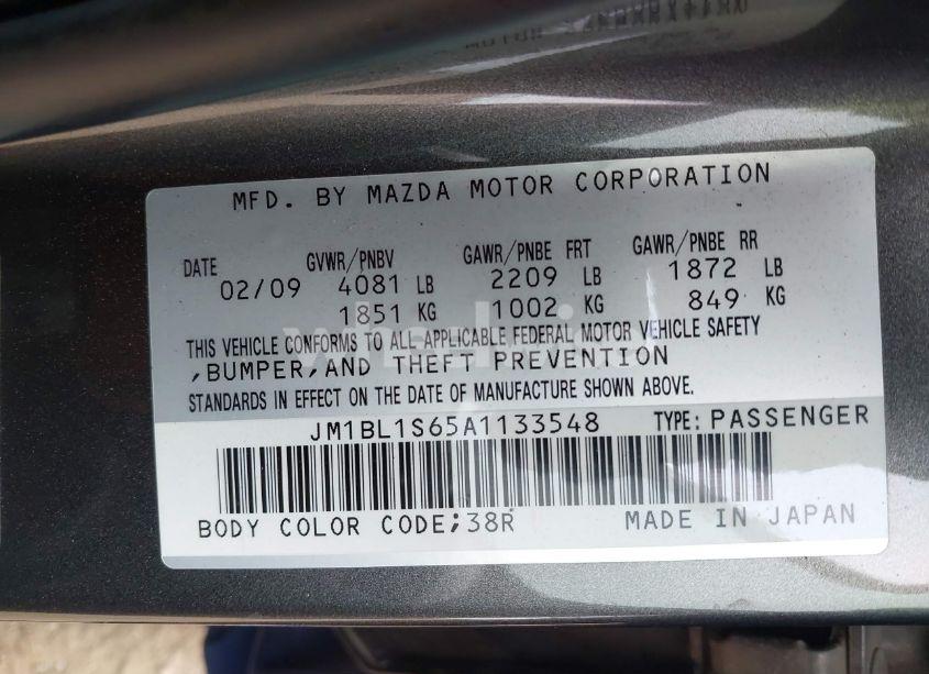 Photo 9 of 2010 Mazda Mazda3 S SPORT (VIN JM1BL1S65A1133548)