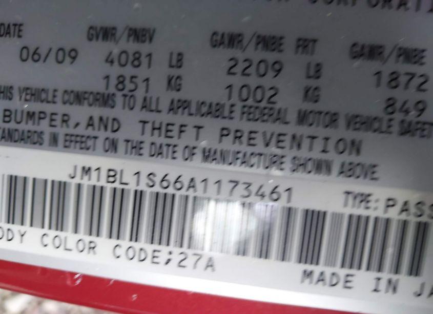 Photo 9 of 2010 Mazda Mazda3 S GRAND TOURING (VIN JM1BL1S66A1173461)