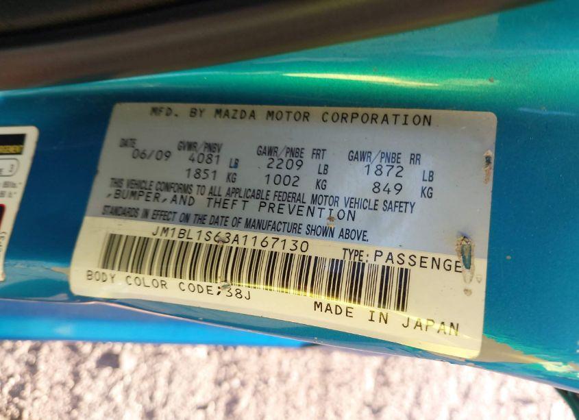 Photo 9 of 2010 Mazda Mazda3 S SPORT (VIN JM1BL1S68A1167130)