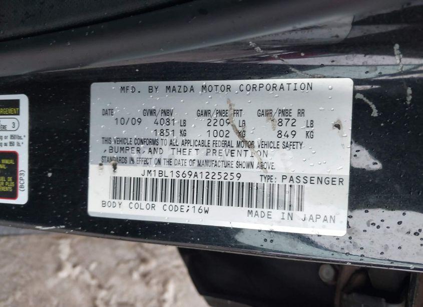 Photo 9 of 2010 Mazda Mazda3 S SPORT (VIN JM1BL1S69A1225259)