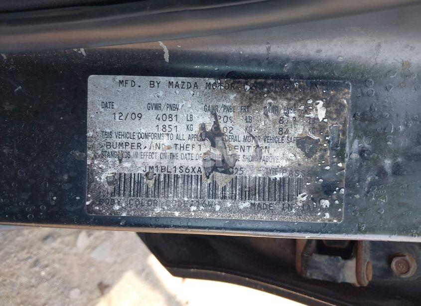 Photo 9 of 2010 Mazda Mazda3 S SPORT (VIN JM1BL1S6XA1266595)