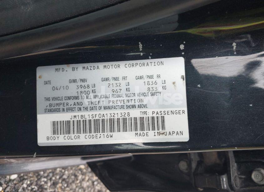 Photo 9 of 2010 Mazda Mazda3 (VIN JM1BL1SF0A1321328)