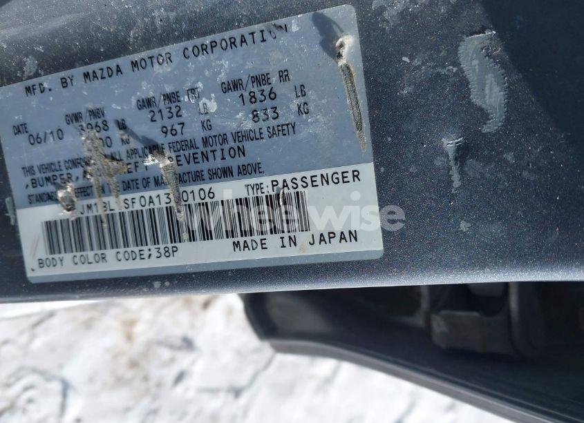 Photo 9 of 2010 Mazda Mazda3 I TOURING (VIN JM1BL1SF0A1340106)