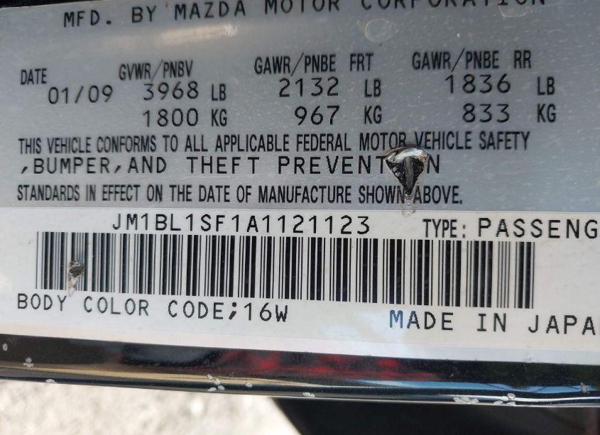 Photo 9 of 2010 Mazda Mazda3 I TOURING (VIN JM1BL1SF1A1121123)