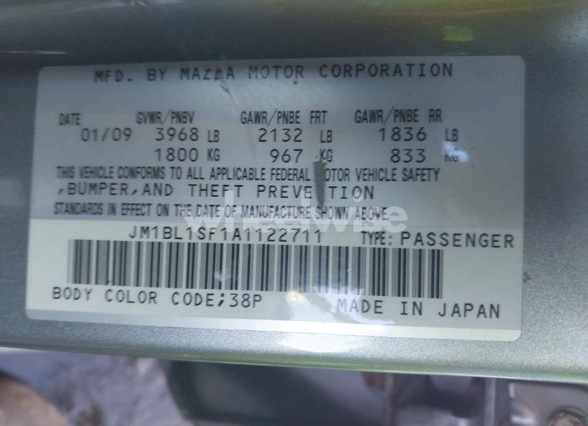 Photo 9 of 2010 Mazda Mazda3 (VIN JM1BL1SF1A1122711)