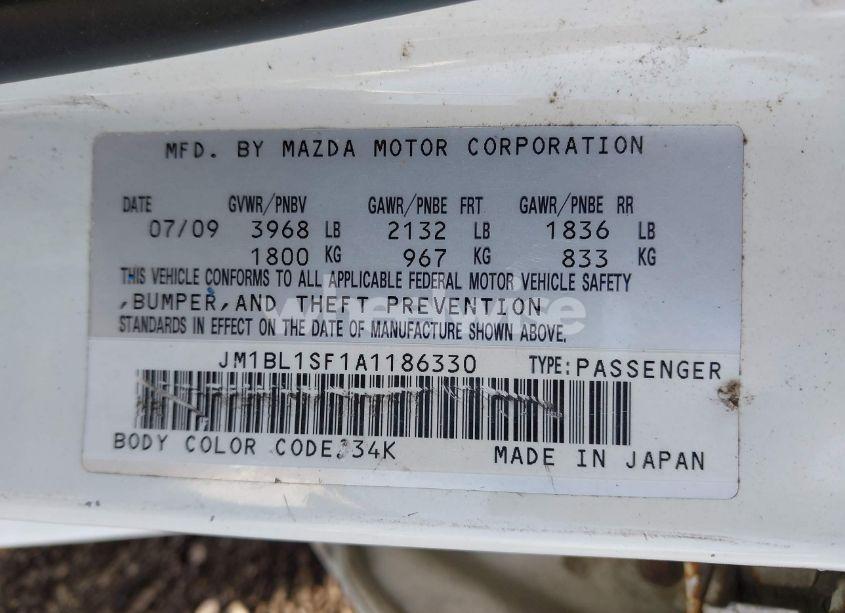 Photo 9 of 2010 Mazda Mazda3 I TOURING (VIN JM1BL1SF1A1186330)