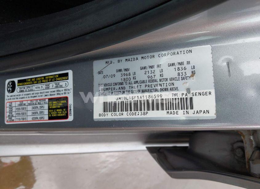 Photo 9 of 2010 Mazda Mazda3 I SPORT (VIN JM1BL1SF1A1186599)