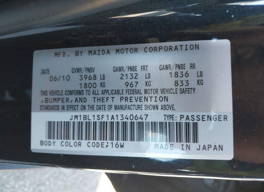 Photo 9 of 2010 Mazda Mazda3 I TOURING (VIN JM1BL1SF1A1340647)