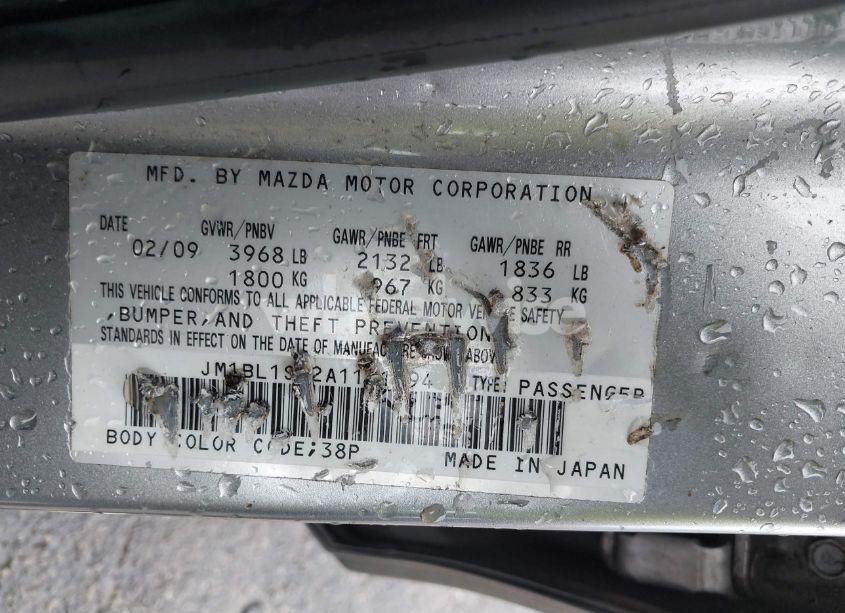 Photo 9 of 2010 Mazda Mazda3 I TOURING (VIN JM1BL1SF2A1131594)