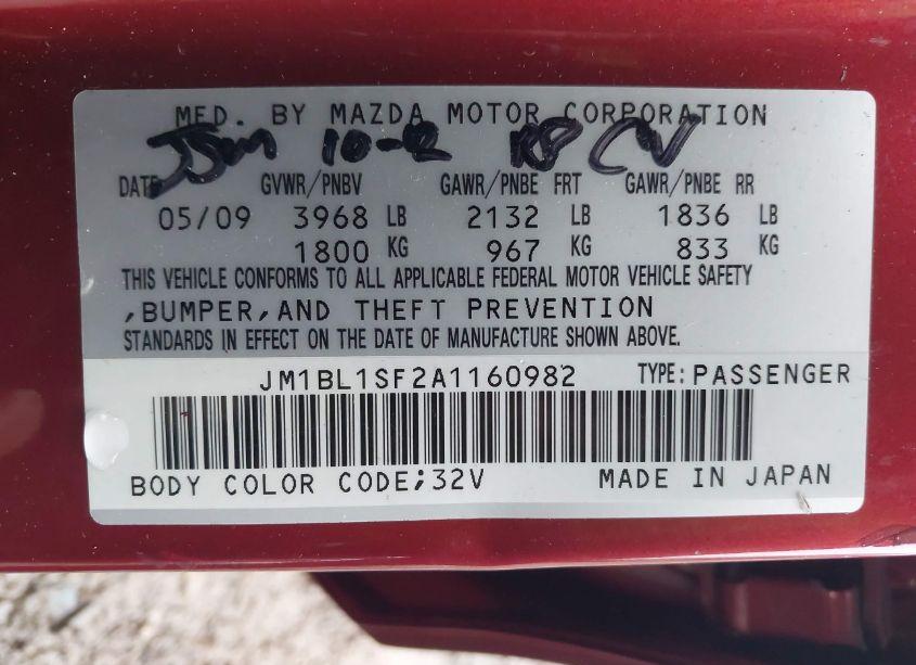 Photo 9 of 2010 Mazda Mazda3 I TOURING (VIN JM1BL1SF2A1160982)