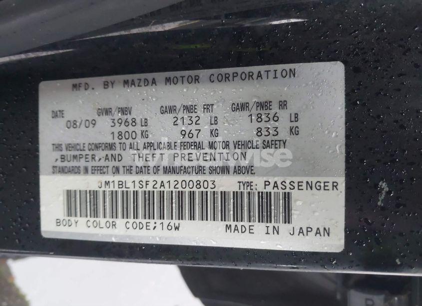 Photo 9 of 2010 Mazda Mazda3 I SPORT (VIN JM1BL1SF2A1200803)