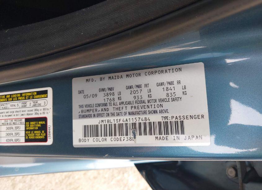 Photo 9 of 2010 Mazda Mazda3 I SPORT (VIN JM1BL1SF4A1157484)