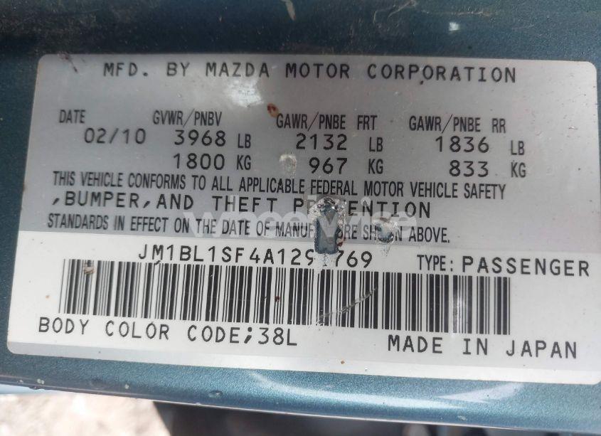 Photo 9 of 2010 Mazda Mazda3 I TOURING (VIN JM1BL1SF4A1292769)