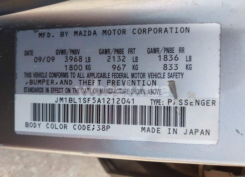 Photo 9 of 2010 Mazda Mazda3 I TOURING (VIN JM1BL1SF5A1212041)