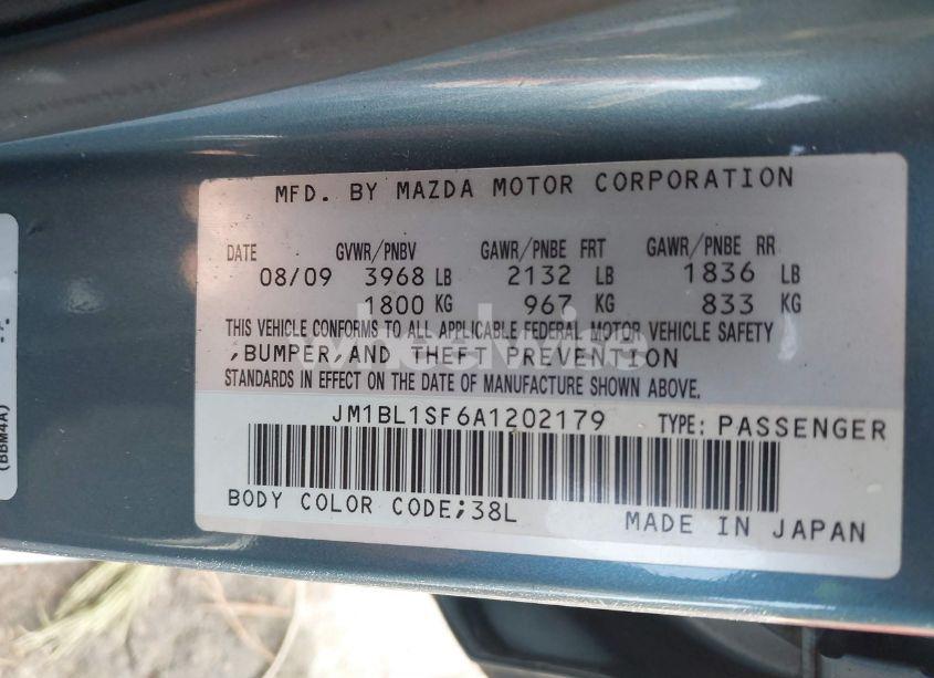 Photo 9 of 2010 Mazda Mazda3 I SPORT (VIN JM1BL1SF6A1202179)