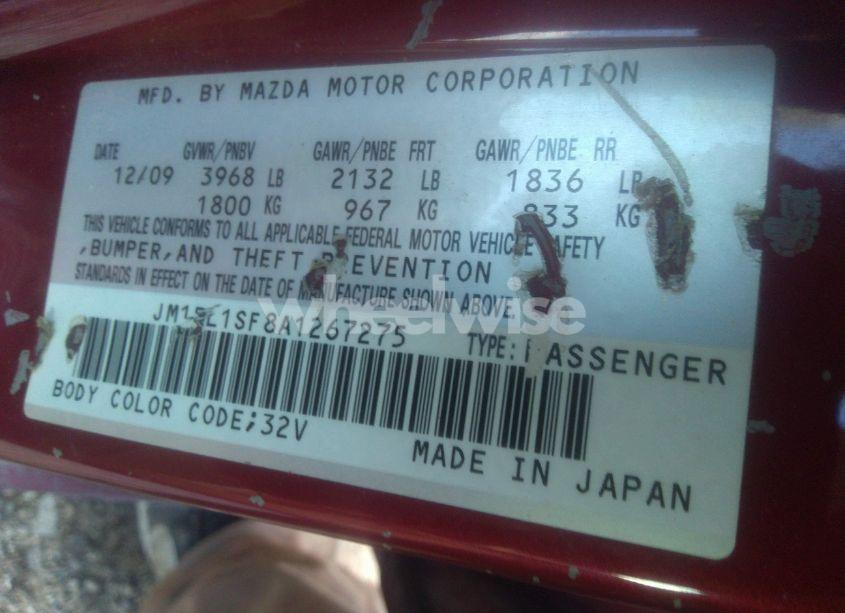 Photo 9 of 2010 Mazda Mazda3 I TOURING (VIN JM1BL1SF8A1267275)