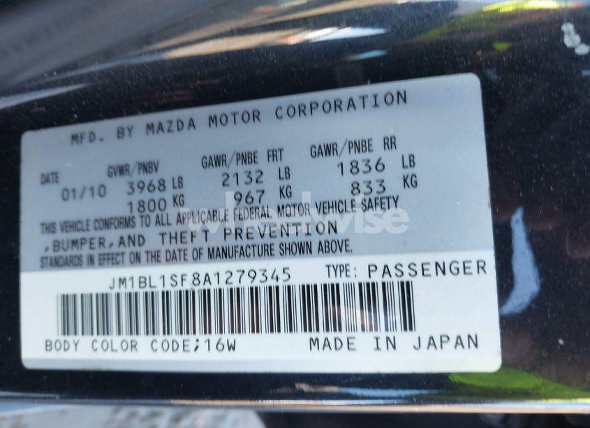 Photo 9 of 2010 Mazda Mazda3 I SPORT (VIN JM1BL1SF8A1279345)