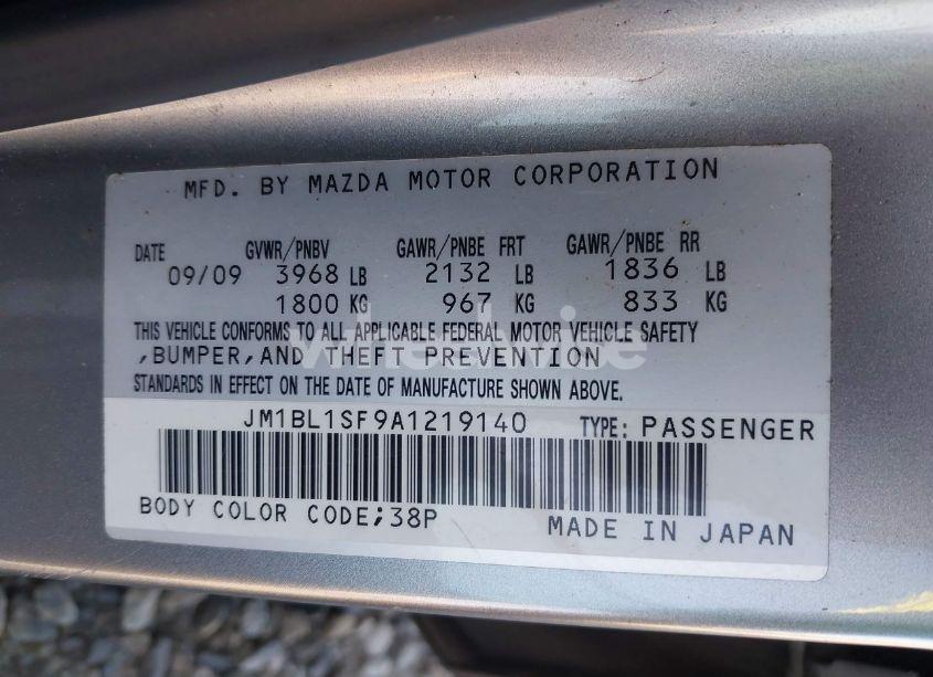 Photo 9 of 2010 Mazda Mazda3 I SPORT (VIN JM1BL1SF9A1219140)