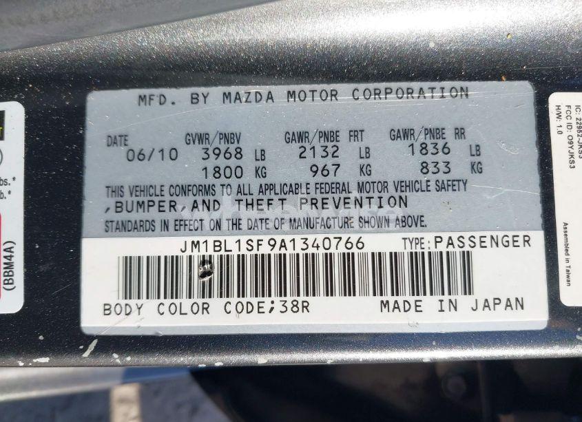 Photo 9 of 2010 Mazda Mazda3 I TOURING (VIN JM1BL1SF9A1340766)