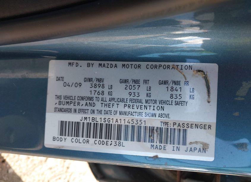 Photo 9 of 2010 Mazda Mazda3 I TOURING (VIN JM1BL1SG1A1145351)