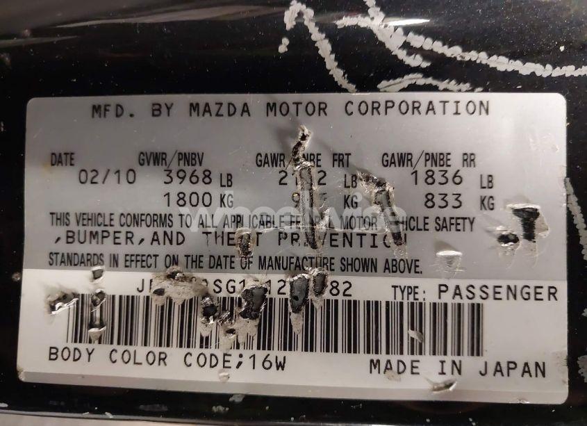 Photo 9 of 2010 Mazda Mazda3 I SPORT (VIN JM1BL1SG1A1285982)