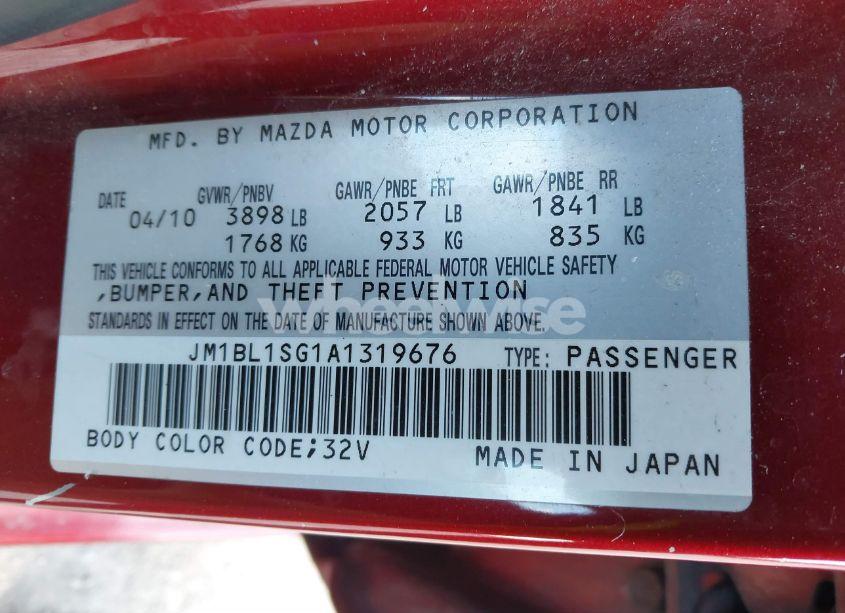 Photo 9 of 2010 Mazda Mazda3 I TOURING (VIN JM1BL1SG1A1319676)