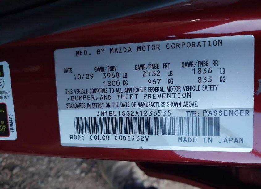 Photo 9 of 2010 Mazda Mazda3 I TOURING (VIN JM1BL1SG2A1233535)