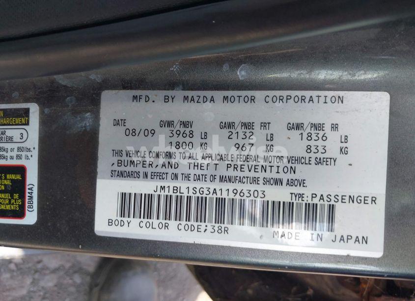 Photo 9 of 2010 Mazda Mazda3 I TOURING (VIN JM1BL1SG3A1196303)