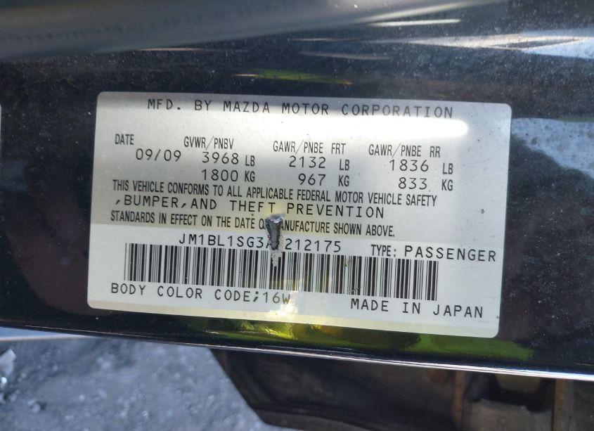 Photo 9 of 2010 Mazda Mazda3 I TOURING (VIN JM1BL1SG3A1212175)