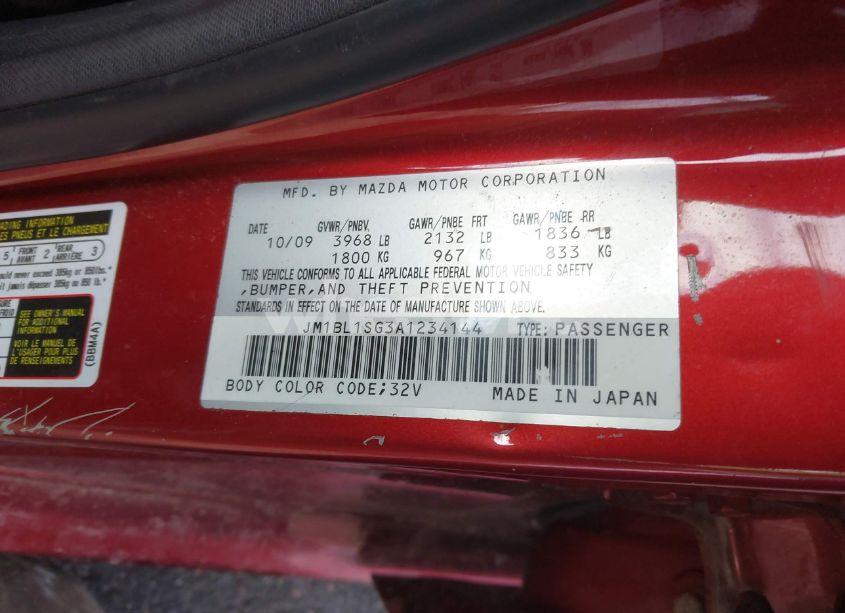 Photo 8 of 2010 Mazda Mazda3 (VIN JM1BL1SG3A1234144)