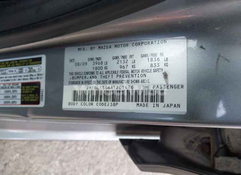 Photo 9 of 2010 Mazda Mazda3 I SPORT (VIN JM1BL1SG6A1201476)