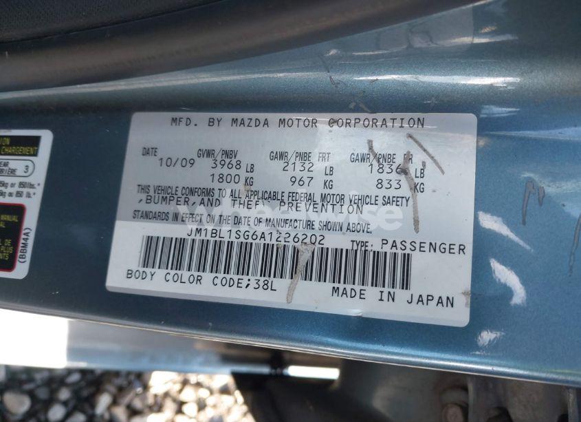 Photo 9 of 2010 Mazda Mazda3 I TOURING (VIN JM1BL1SG6A1226202)