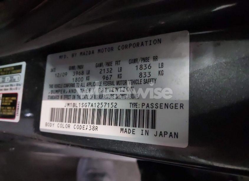 Photo 9 of 2010 Mazda Mazda3 I TOURING (VIN JM1BL1SG7A1257152)