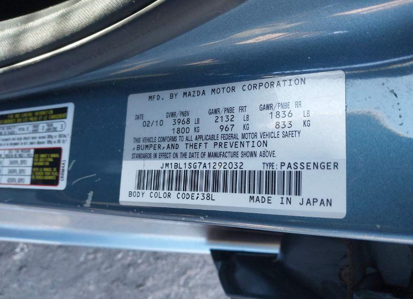 Photo 9 of 2010 Mazda Mazda3 I TOURING (VIN JM1BL1SG7A1292032)