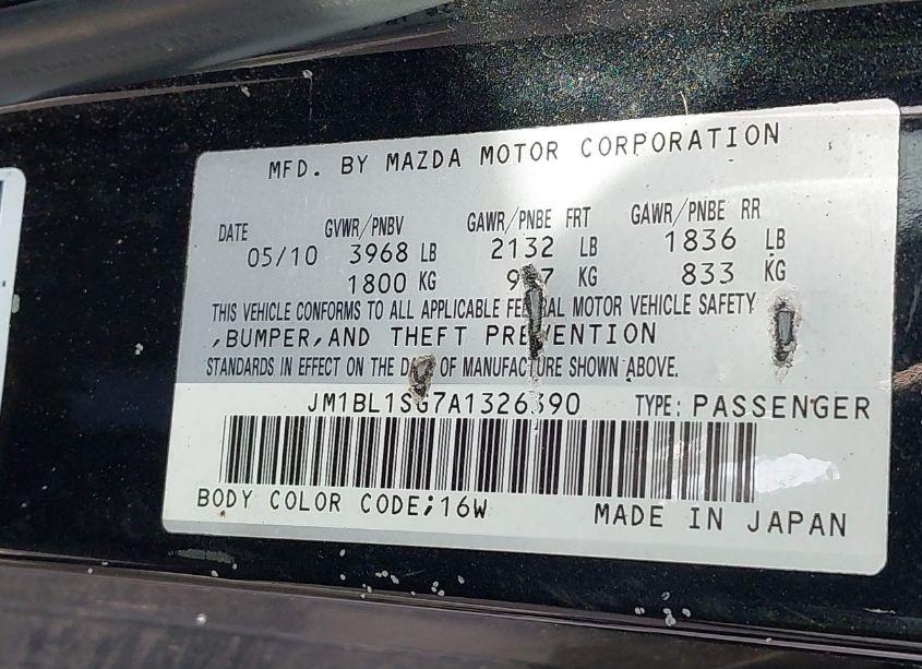 Photo 9 of 2010 Mazda Mazda3 I TOURING (VIN JM1BL1SG7A1326390)