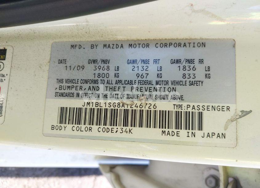 Photo 9 of 2010 Mazda Mazda3 I SPORT (VIN JM1BL1SG8A1246726)