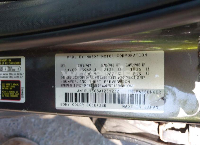 Photo 9 of 2010 Mazda Mazda3 I TOURING (VIN JM1BL1SG8A1251232)