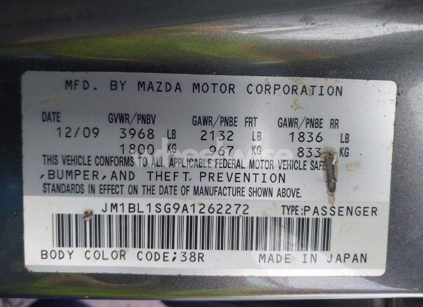 Photo 9 of 2010 Mazda Mazda3 I TOURING (VIN JM1BL1SG9A1262272)