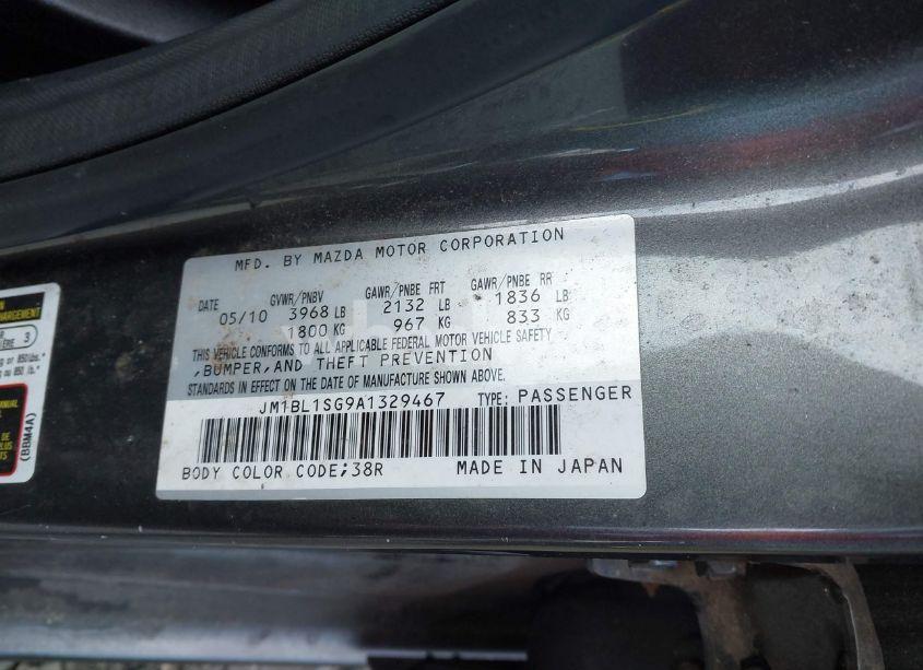 Photo 9 of 2010 Mazda Mazda3 I TOURING (VIN JM1BL1SG9A1329467)