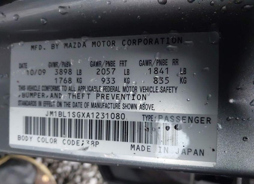 Photo 9 of 2010 Mazda Mazda3 I TOURING (VIN JM1BL1SGXA1231080)